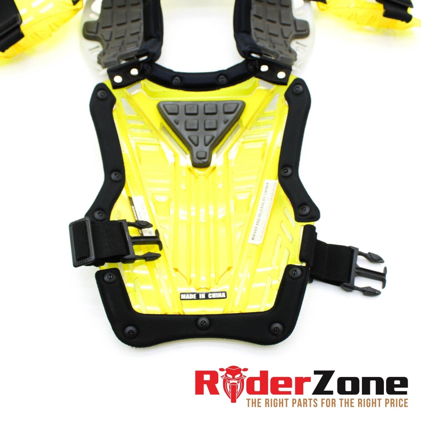 THOR Quadrant Motocross Dirt Bike ATV Chest Protector Pads YELLOW Youth