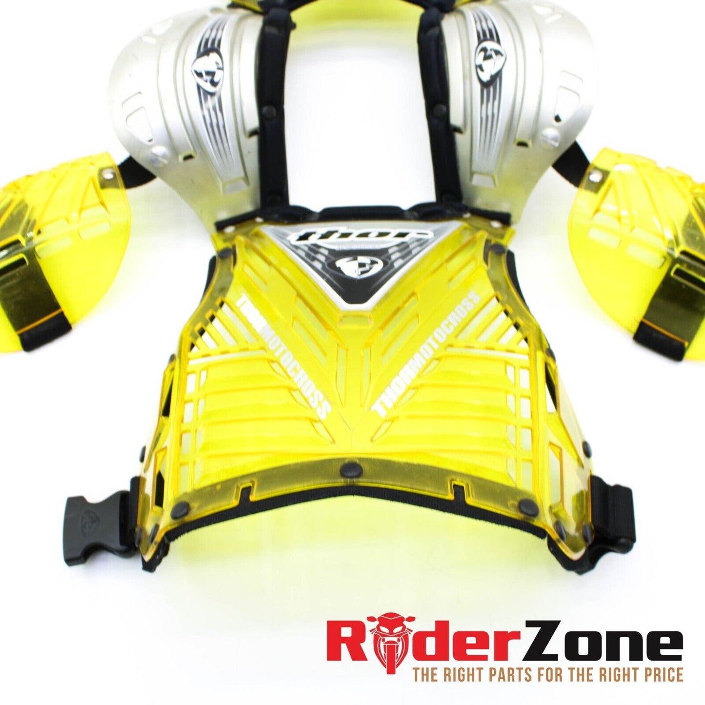 THOR Quadrant Motocross Dirt Bike ATV Chest Protector Pads YELLOW Youth