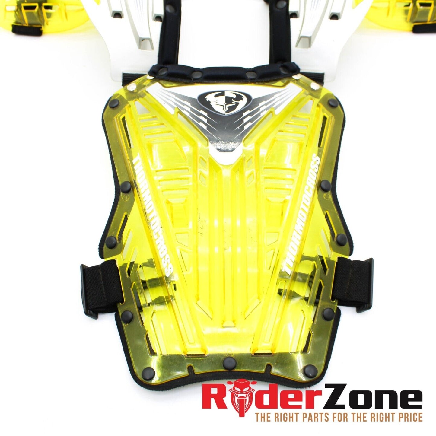 THOR Quadrant Motocross Dirt Bike ATV Chest Protector Pads YELLOW Youth