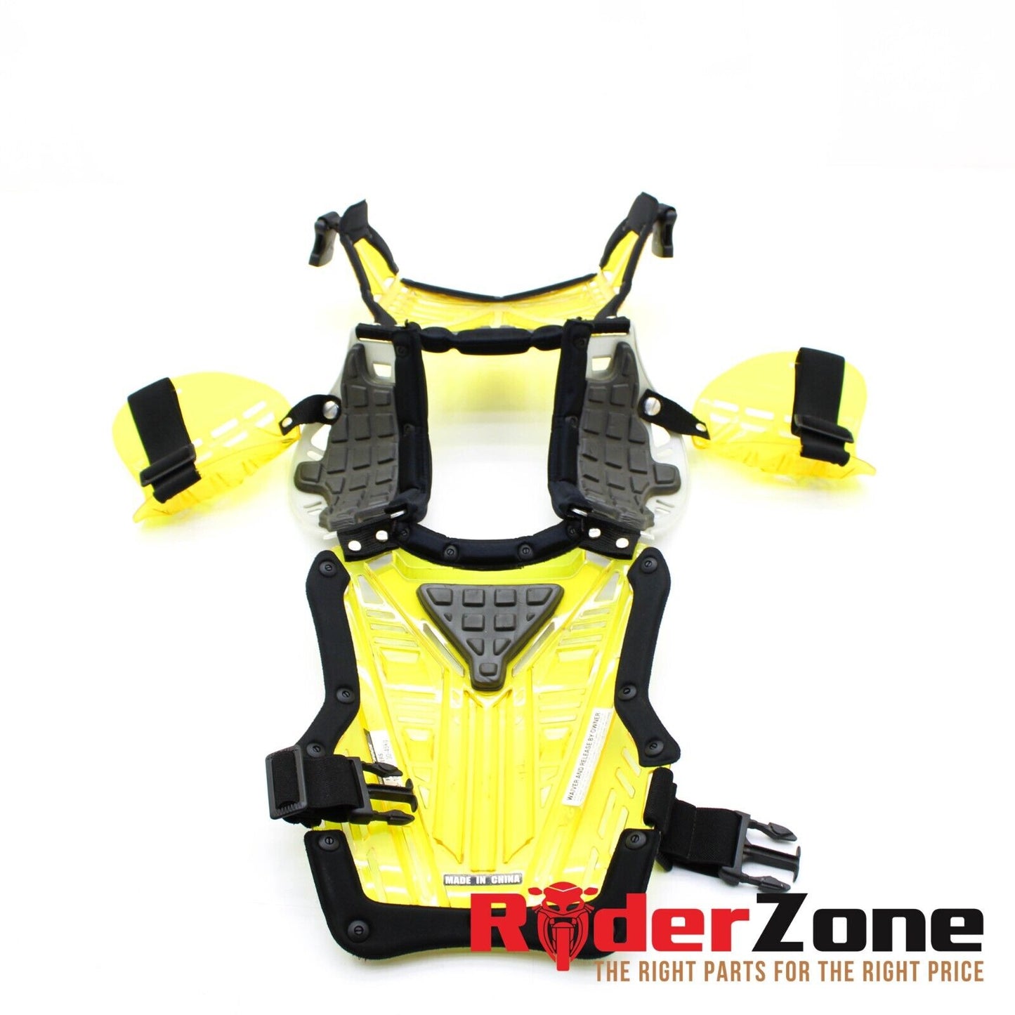 THOR Quadrant Motocross Dirt Bike ATV Chest Protector Pads YELLOW Youth