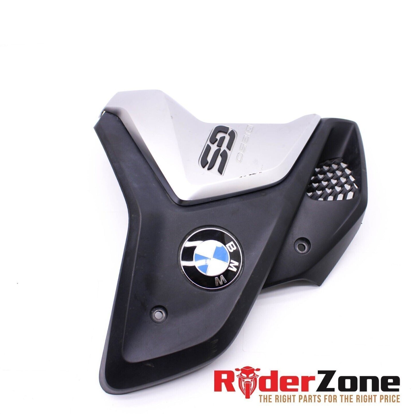 2018 - 2020 BMW R1250GS FRONT COWL SILVER LEFT FAIRING PANEL COVER TRIM GOOD