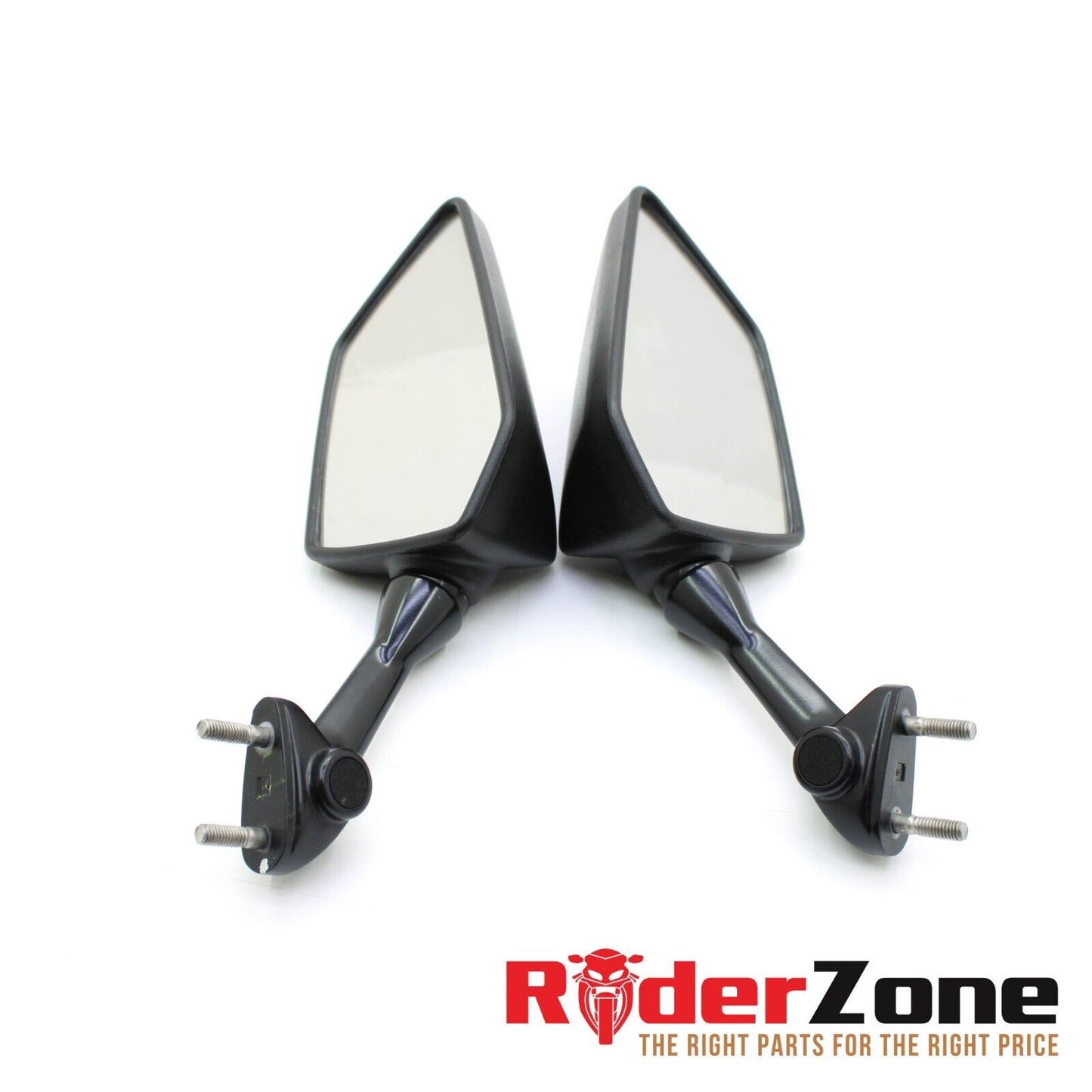 2008 - 2012 KAWASAKI NINJA 250R MIRROR SET REAR VIEW PAIR BLACK LEFT RIGHT STOCK