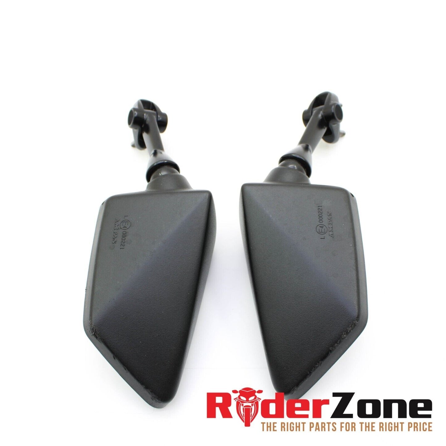 2008 - 2012 KAWASAKI NINJA 250R MIRROR SET REAR VIEW PAIR BLACK LEFT RIGHT STOCK