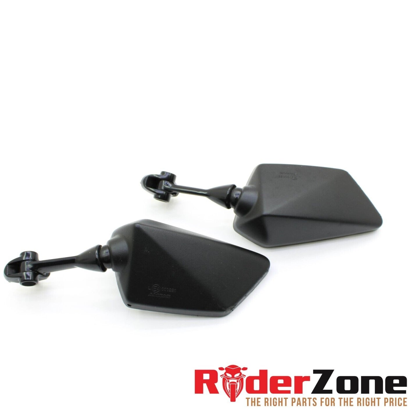 2008 - 2012 KAWASAKI NINJA 250R MIRROR SET REAR VIEW PAIR BLACK LEFT RIGHT STOCK