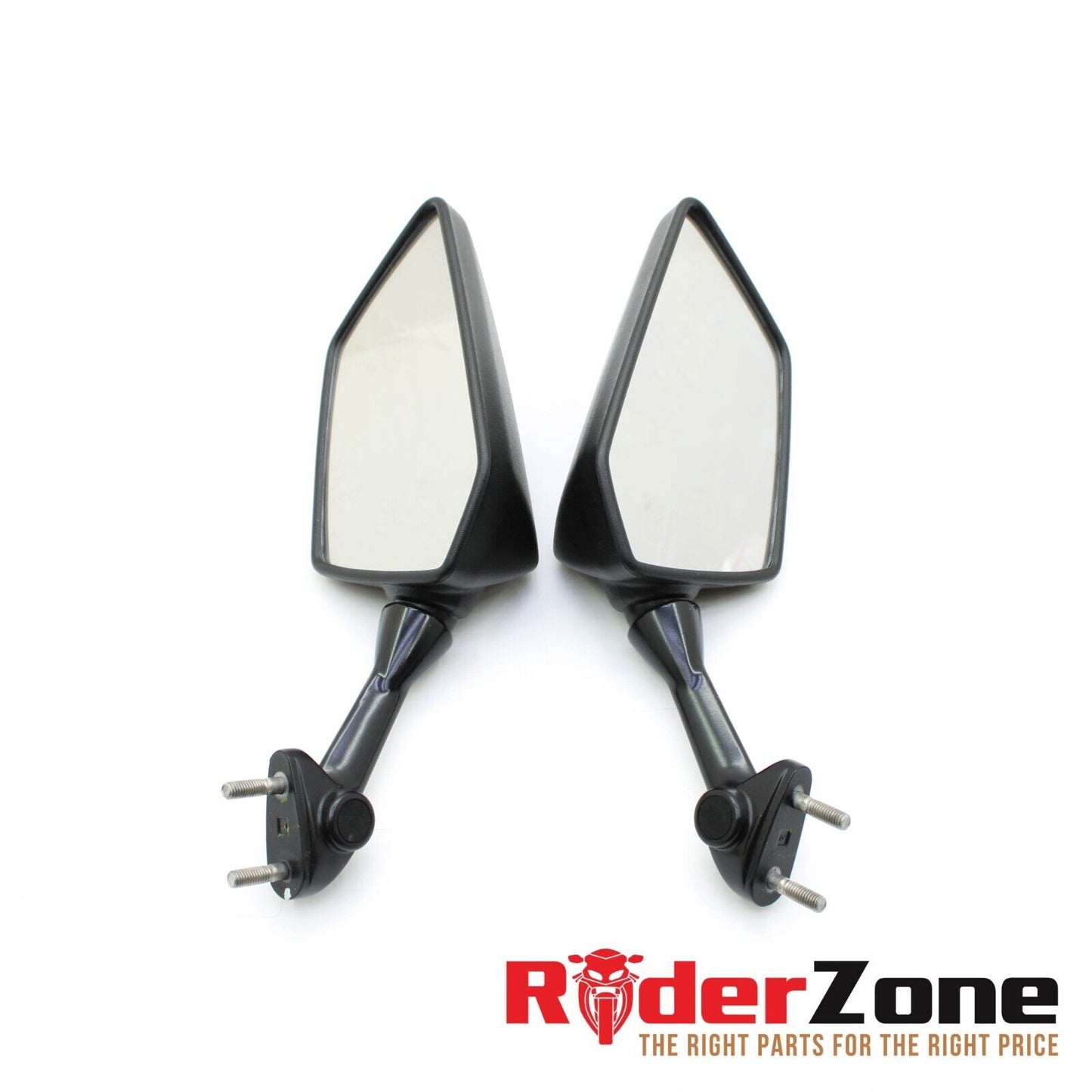 2008 - 2012 KAWASAKI NINJA 250R MIRROR SET REAR VIEW PAIR BLACK LEFT RIGHT STOCK