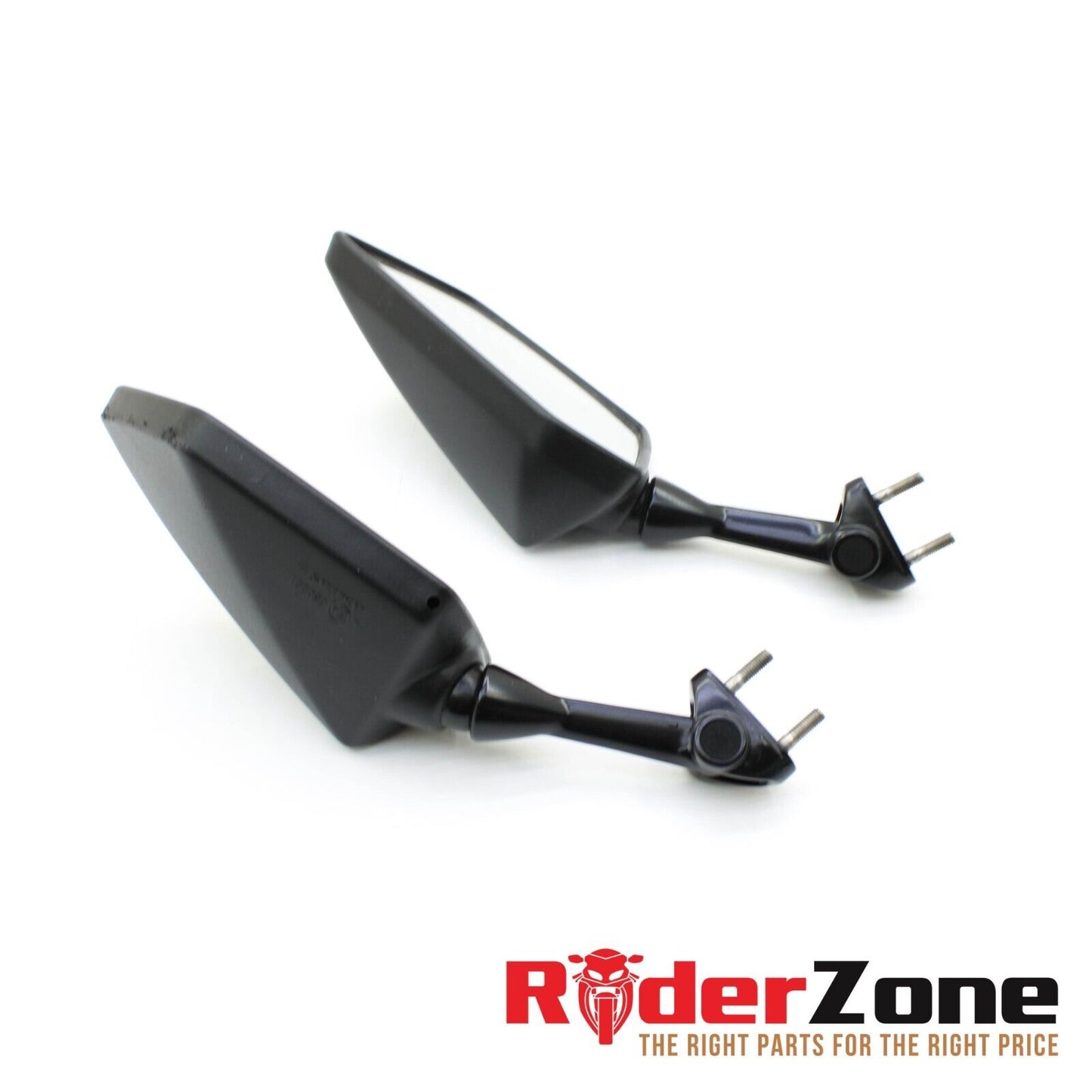 2008 - 2012 KAWASAKI NINJA 250R MIRROR SET REAR VIEW PAIR BLACK LEFT RIGHT STOCK