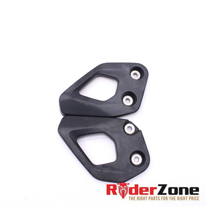 2018 - 2023 BMW R1250GS HEEL GUARDS LEFT RIGHT SET FOOTREST COVERS BLACK STOCK