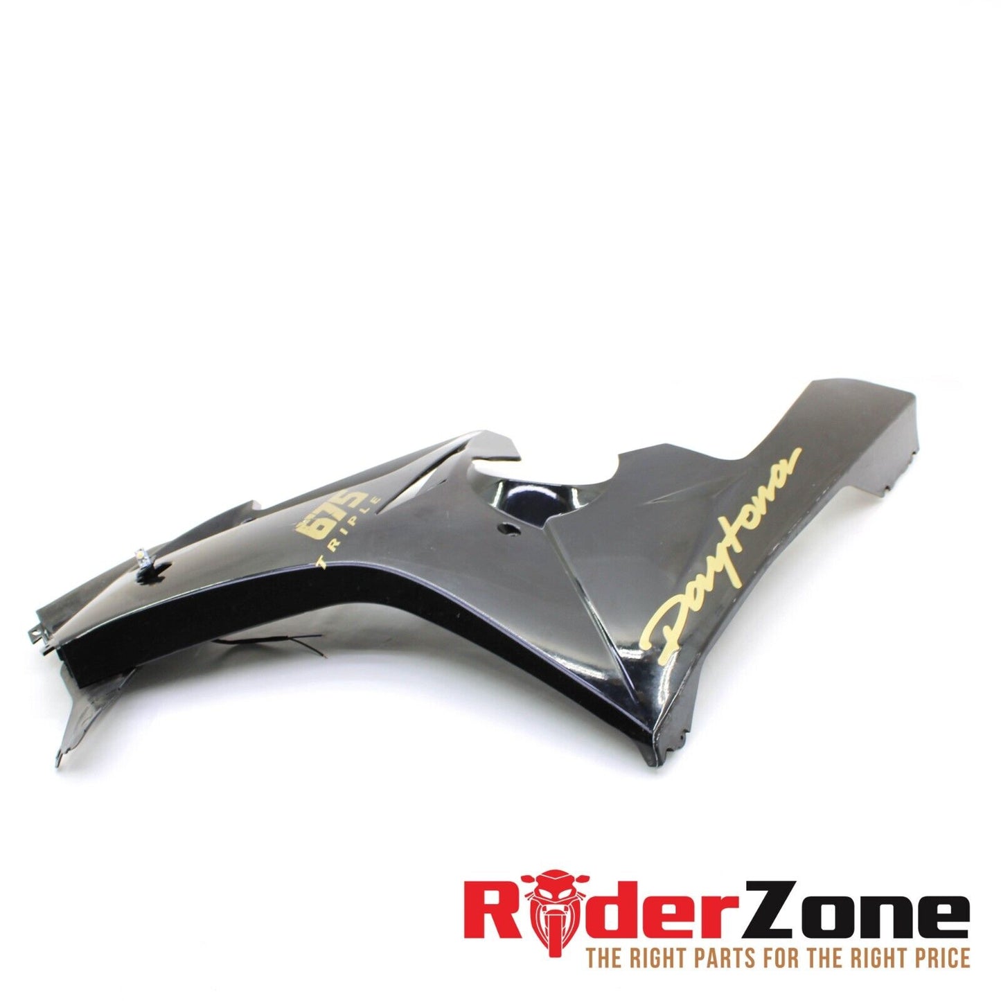 06 - 2008 TRIUMPH DAYTONA 675 LEFT MID FAIRING BLACK COWLING PLASTIC BODY PANEL