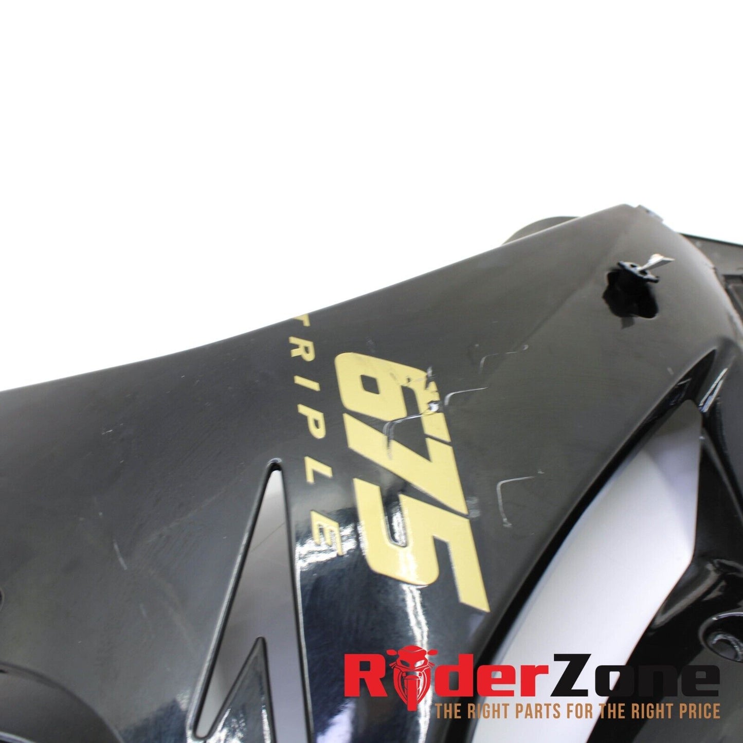 06 - 2008 TRIUMPH DAYTONA 675 LEFT MID FAIRING BLACK COWLING PLASTIC BODY PANEL