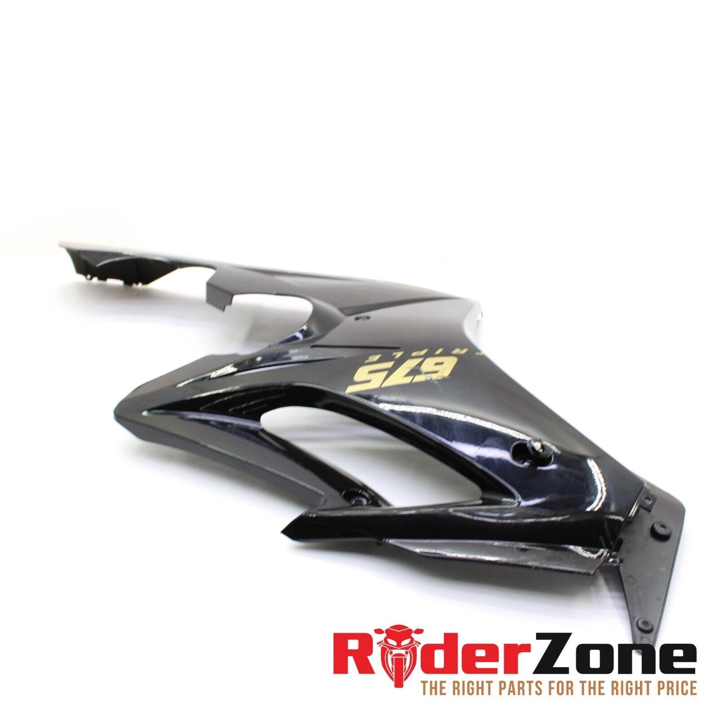 06 - 2008 TRIUMPH DAYTONA 675 LEFT MID FAIRING BLACK COWLING PLASTIC BODY PANEL