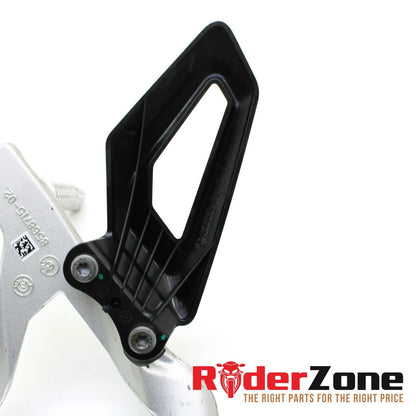 2020 - 2023 BMW S1000RR LEFT REARSET PEDAL PEG FOOTREST BRACKET SILVER GUARD