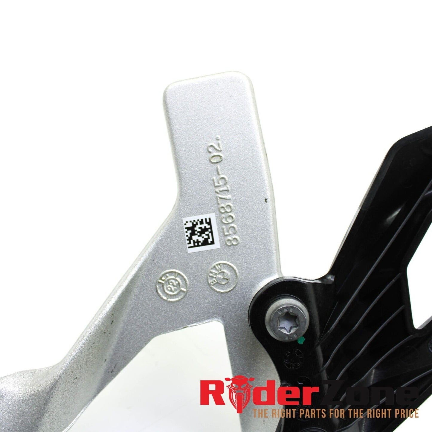 2020 - 2023 BMW S1000RR LEFT REARSET PEDAL PEG FOOTREST BRACKET SILVER GUARD