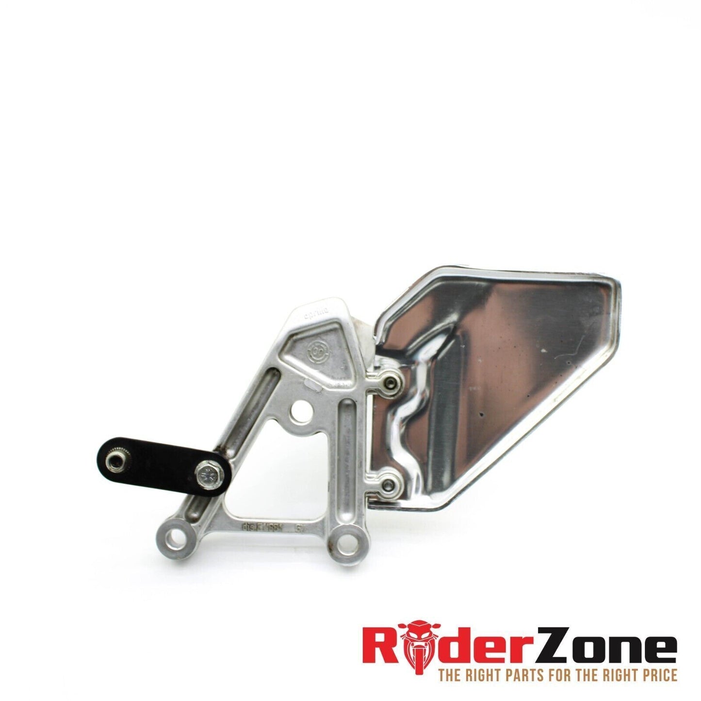 1998 - 2003 APRILIA RSV MILLE LEFT REARSET PEG SILVER BRACKET FOOT PEDAL MOUNT