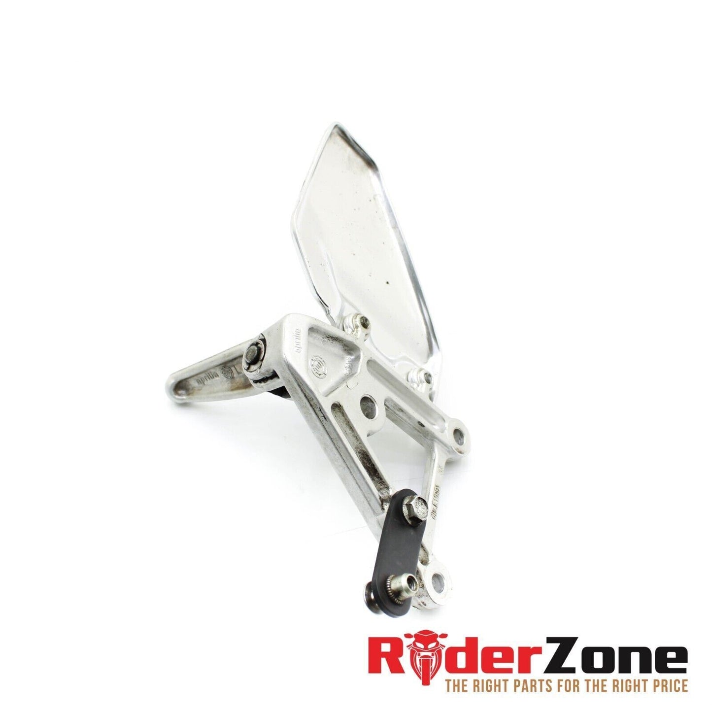 1998 - 2003 APRILIA RSV MILLE LEFT REARSET PEG SILVER BRACKET FOOT PEDAL MOUNT