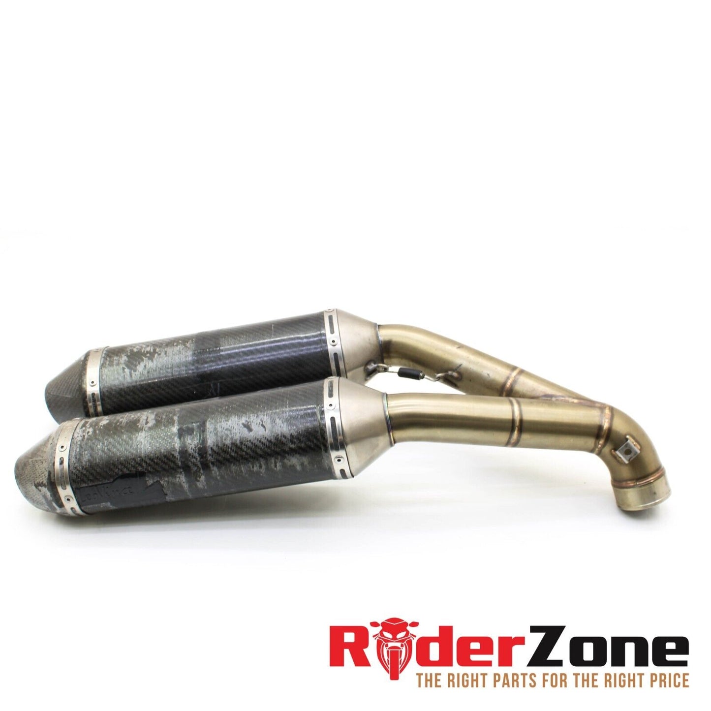 2008 - 2013 DUCATI 848 EVO LEOVINCE EXHAUST CARBON CANS MUFFLERS FULL SYSTEM