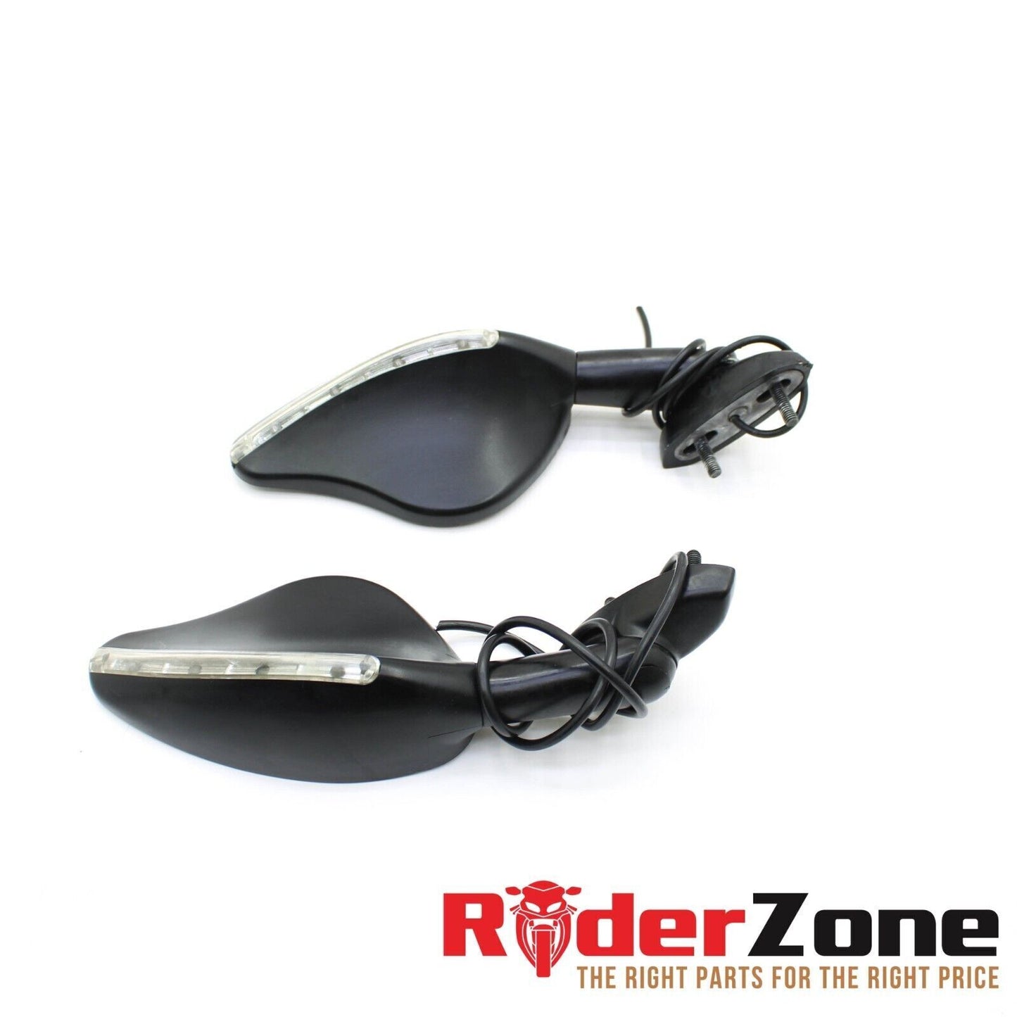 2005 2006 SUZUKI GSXR1000 MIRROR SET AFTERMARKET LEFT RIGHT PAIR BLACK