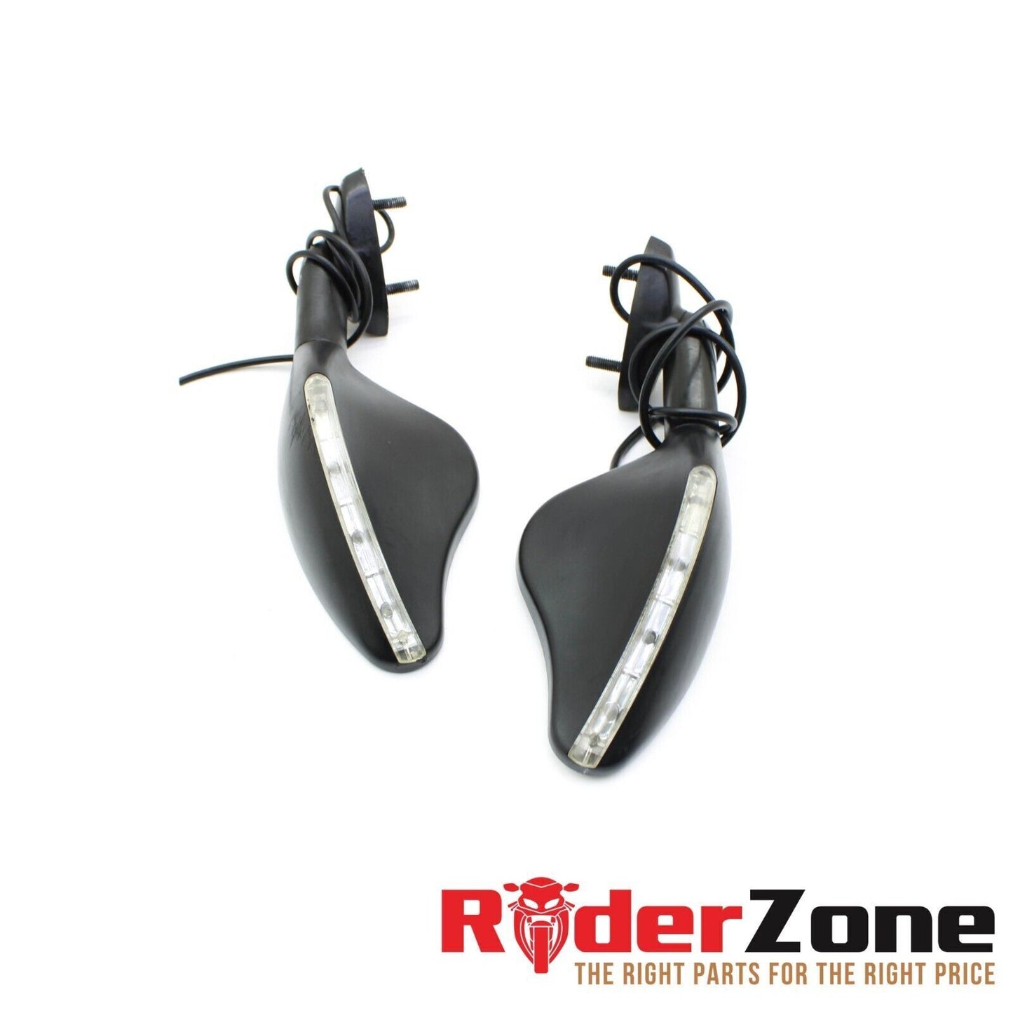 2005 2006 SUZUKI GSXR1000 MIRROR SET AFTERMARKET LEFT RIGHT PAIR BLACK