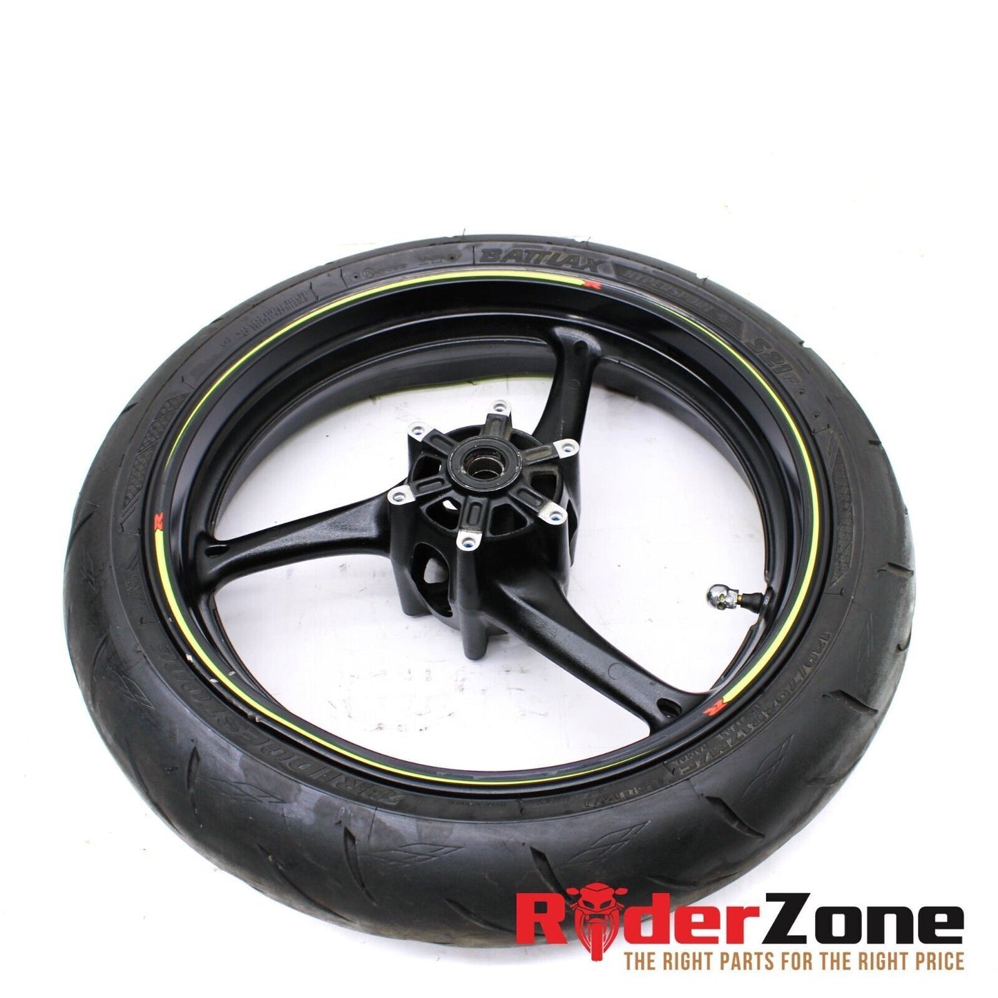 2011 - 2021 SUZUKI GSXR600 GSXR750 FRONT WHEEL RIM BRIDGESTONE TIRE BLACK GOOD