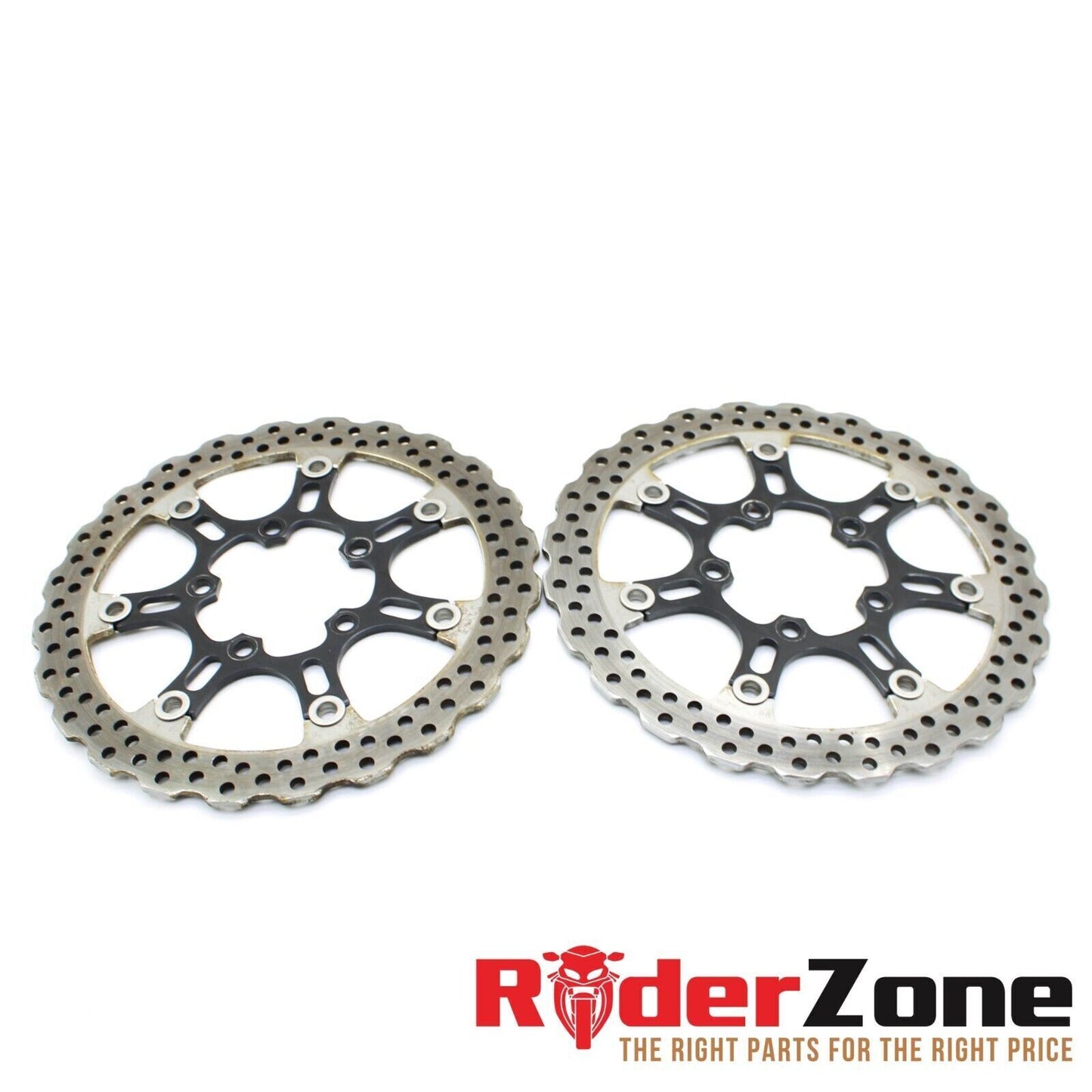 06 07 KAWASAKI NINJA ZX10R FRONT BRAKE ROTORS DISC PAIR STRAIGHT LEFT RIGHT