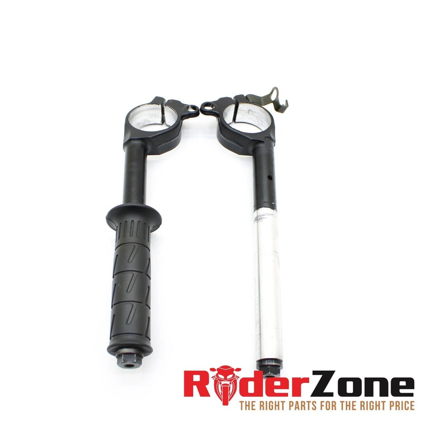 06 07 KAWASAKI NINJA ZX10R HANDLEBAR SET CLIP ON LEFT RIGHT BLACK OE 46003-0095