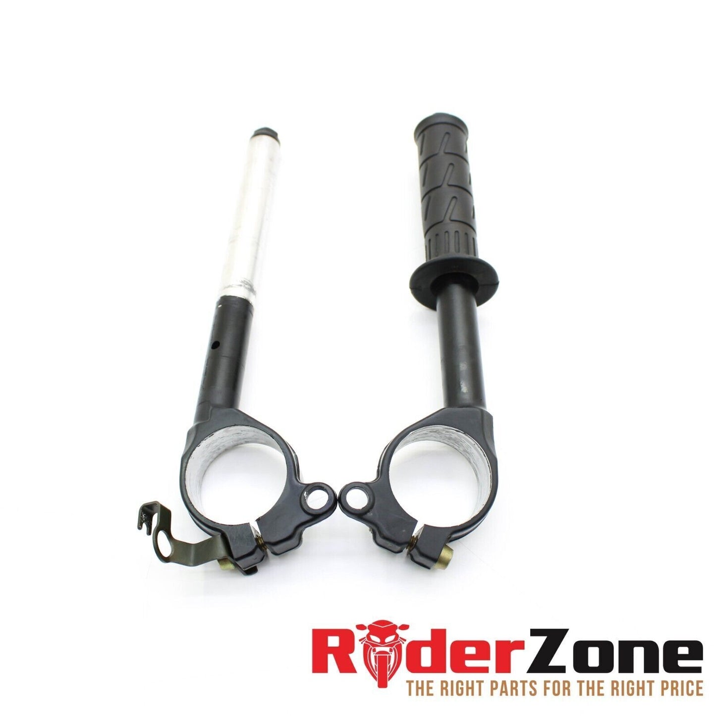 06 07 KAWASAKI NINJA ZX10R HANDLEBAR SET CLIP ON LEFT RIGHT BLACK OE 46003-0095