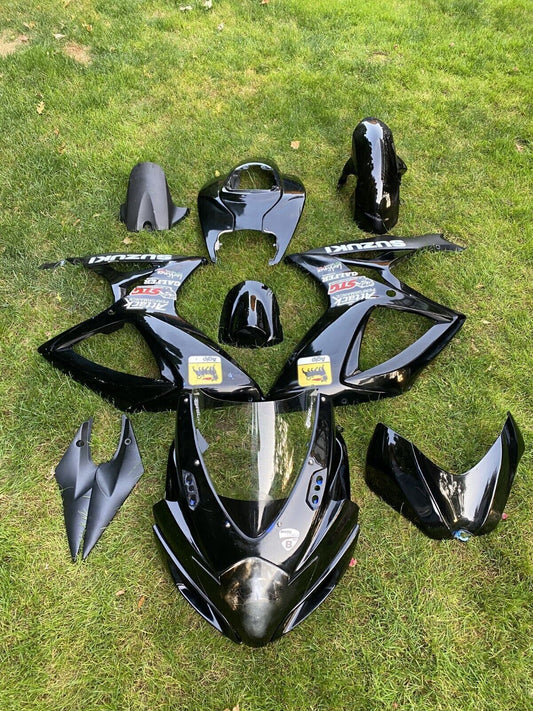 2006 2007 SUZUKI GSXR600 GSXR750 FAIRINGS COWLING HEADLIGHT COMPLETE SET BLACK