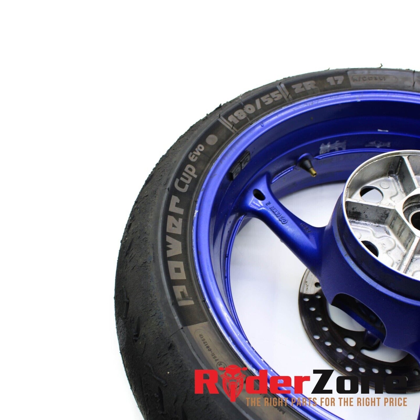 2008 2009 SUZUKI GSXR600 GSXR750 REAR WHEEL MICHELIN TRACK TIRE BLUE STRAIGHT