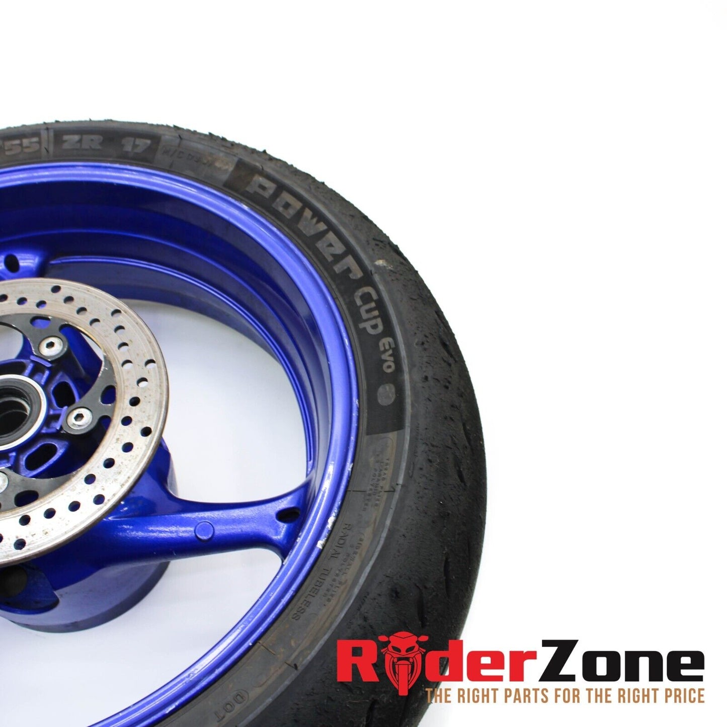 2008 2009 SUZUKI GSXR600 GSXR750 REAR WHEEL MICHELIN TRACK TIRE BLUE STRAIGHT