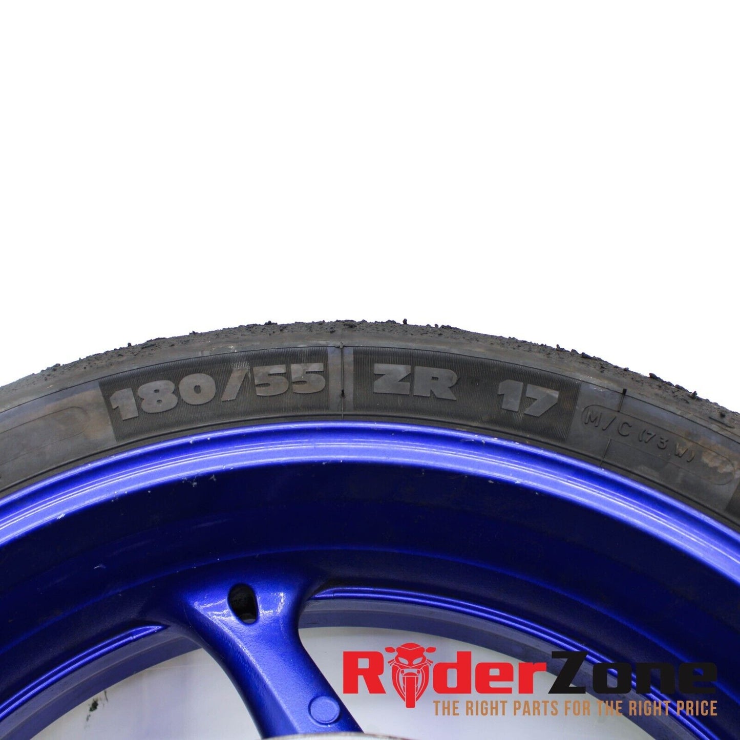 2008 2009 SUZUKI GSXR600 GSXR750 REAR WHEEL MICHELIN TRACK TIRE BLUE STRAIGHT