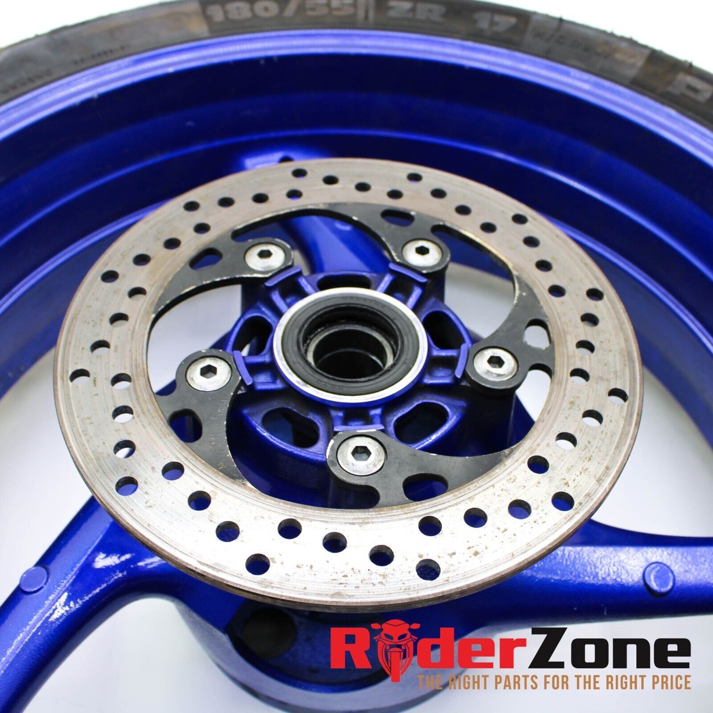 2008 2009 SUZUKI GSXR600 GSXR750 REAR WHEEL MICHELIN TRACK TIRE BLUE STRAIGHT