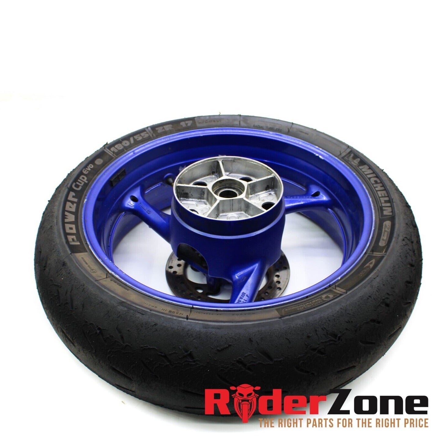 2008 2009 SUZUKI GSXR600 GSXR750 REAR WHEEL MICHELIN TRACK TIRE BLUE STRAIGHT