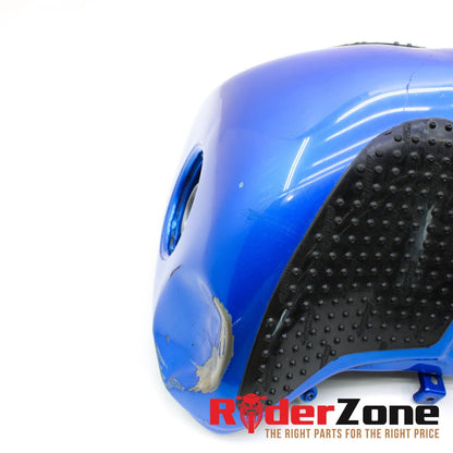 2005 2006 KAWASAKI NINJA ZX6R GAS TANK FUEL CELL PETROL RESERVOIR BLUE *DENTED*