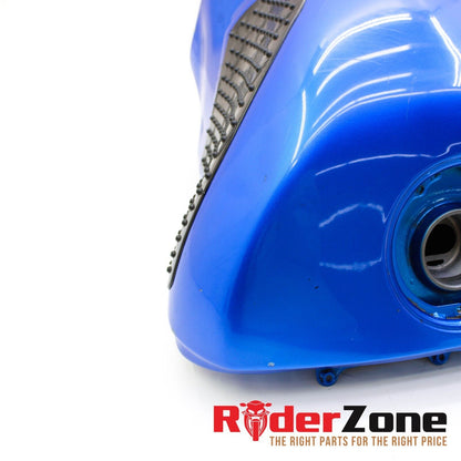 2005 2006 KAWASAKI NINJA ZX6R GAS TANK FUEL CELL PETROL RESERVOIR BLUE *DENTED*