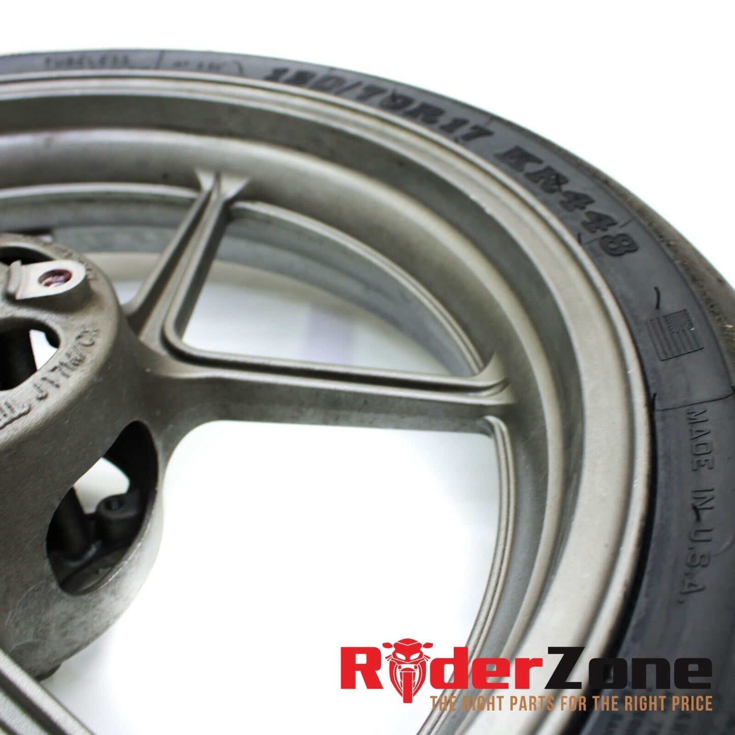 2005 2006 KAWASAKI NINJA ZX6R WHEEL SET FRONT REAR RIMS SET PAIR DUNLOP SLICKS