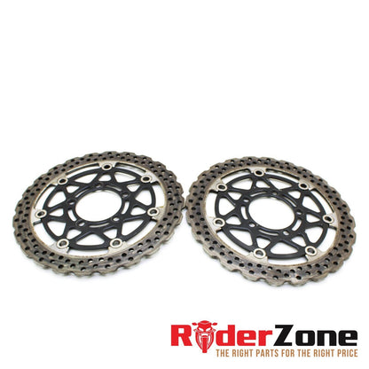 2009 - 2012 KAWASAKI NINJA ZX6R FRONT BRAKE ROTORS LEFT RIGHT DISCS STRAIGHT OEM
