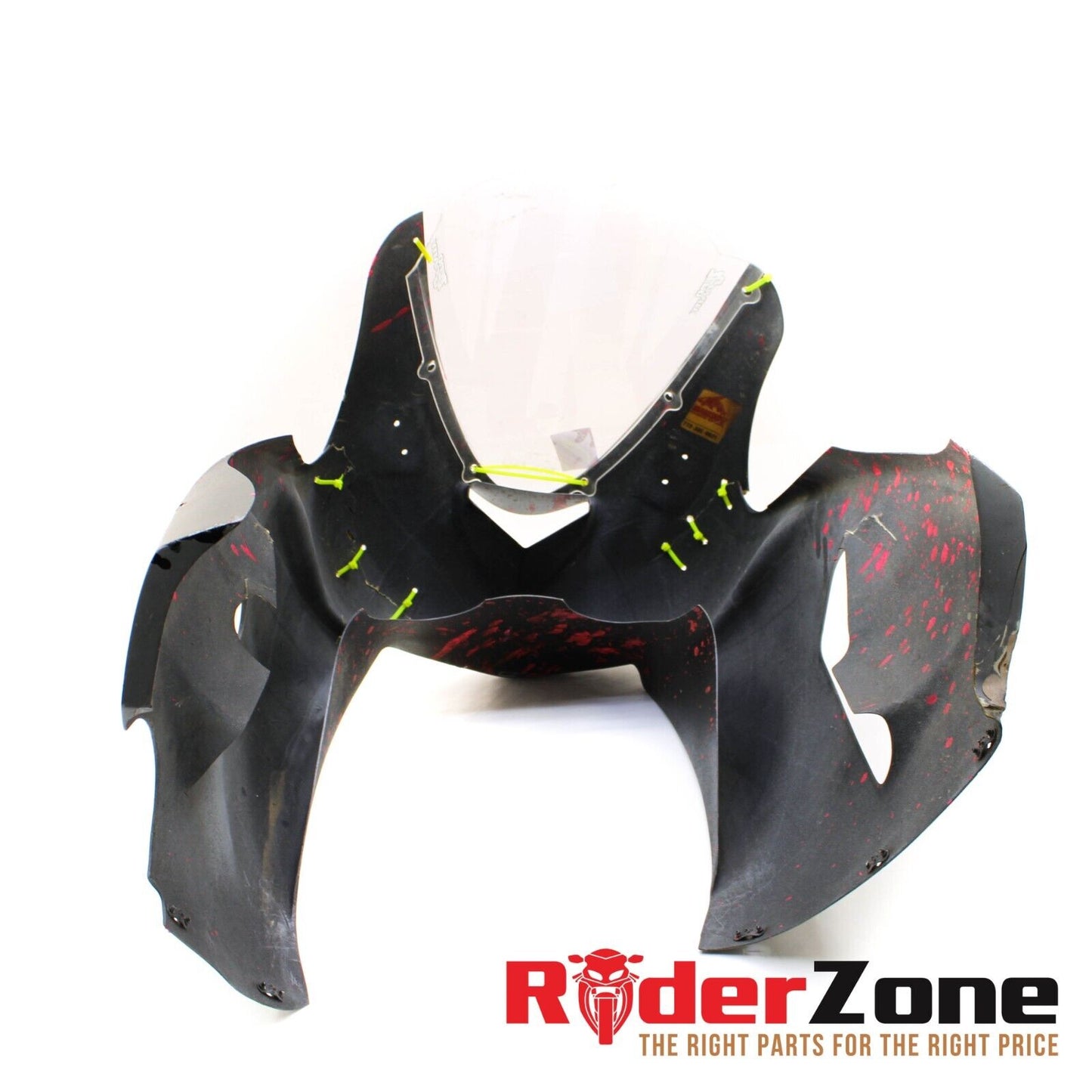 2005 2006 KAWASAKI NINJA ZX6R TRACK PLASTICS FAIRING SET COMPLETE KIT *DAMAGED*