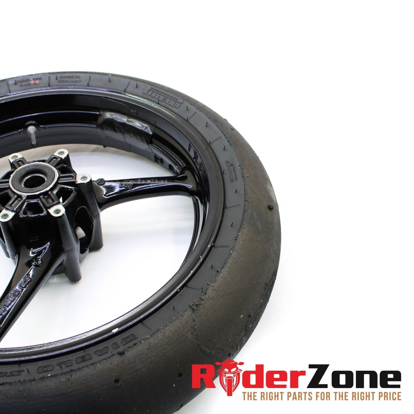 2005 - 2008 SUZUKI GSXR1000 FRONT WHEEL BLACK RIM RACE SLICK 06 07 GSXR 600 750