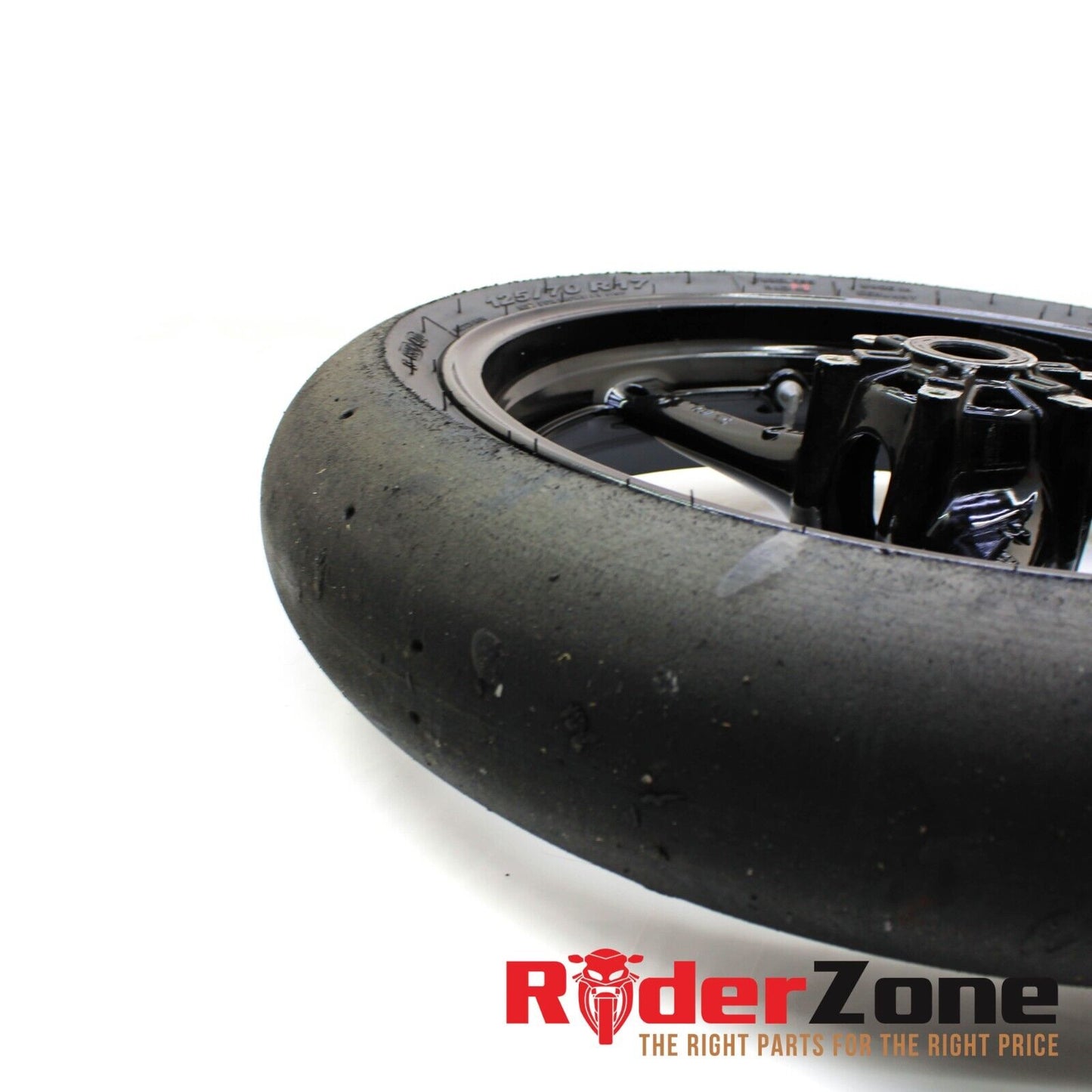 2005 - 2008 SUZUKI GSXR1000 FRONT WHEEL BLACK RIM RACE SLICK 06 07 GSXR 600 750