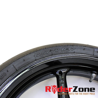 2005 - 2008 SUZUKI GSXR1000 FRONT WHEEL BLACK RIM RACE SLICK 06 07 GSXR 600 750