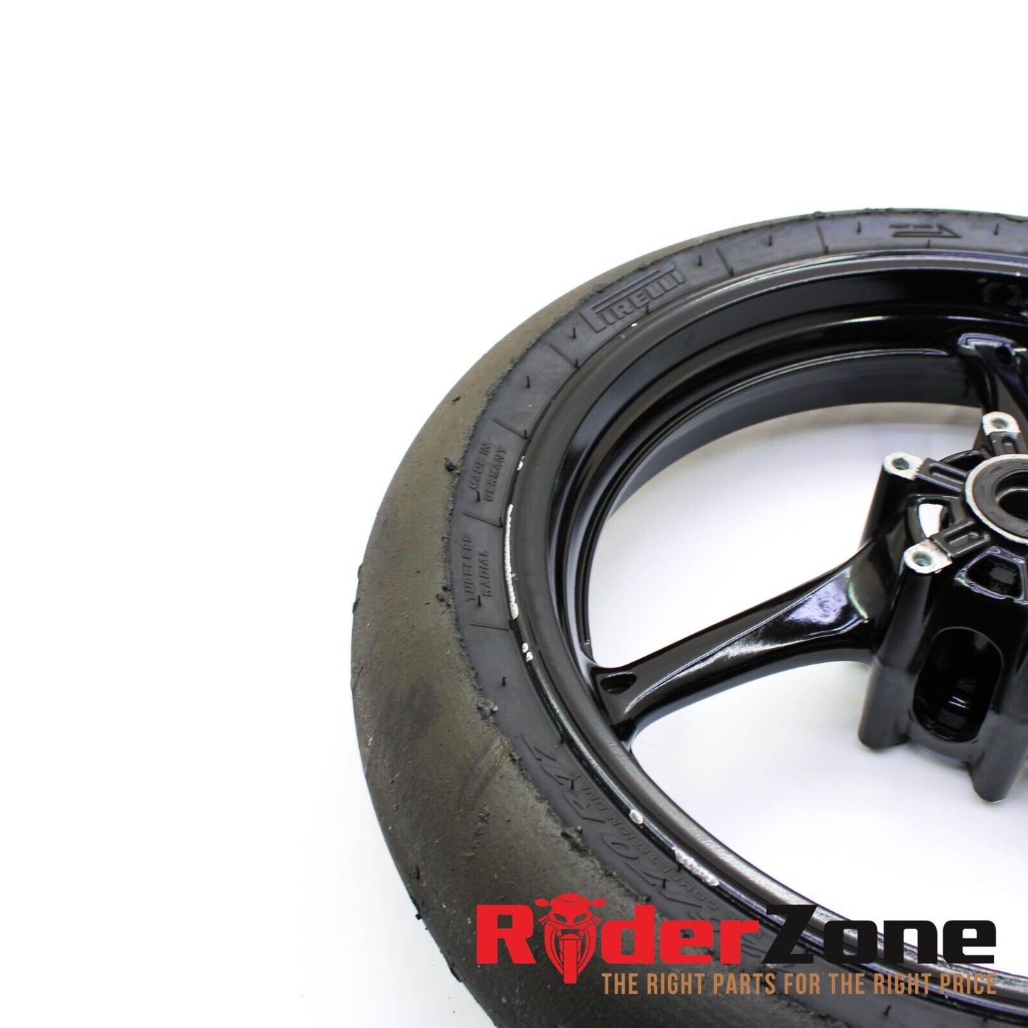 2005 - 2008 SUZUKI GSXR1000 FRONT WHEEL BLACK RIM RACE SLICK 06 07 GSXR 600 750