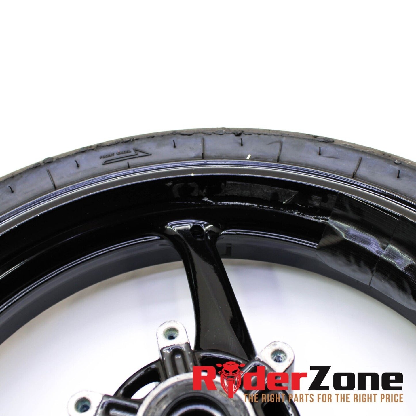 2005 - 2008 SUZUKI GSXR1000 FRONT WHEEL BLACK RIM RACE SLICK 06 07 GSXR 600 750