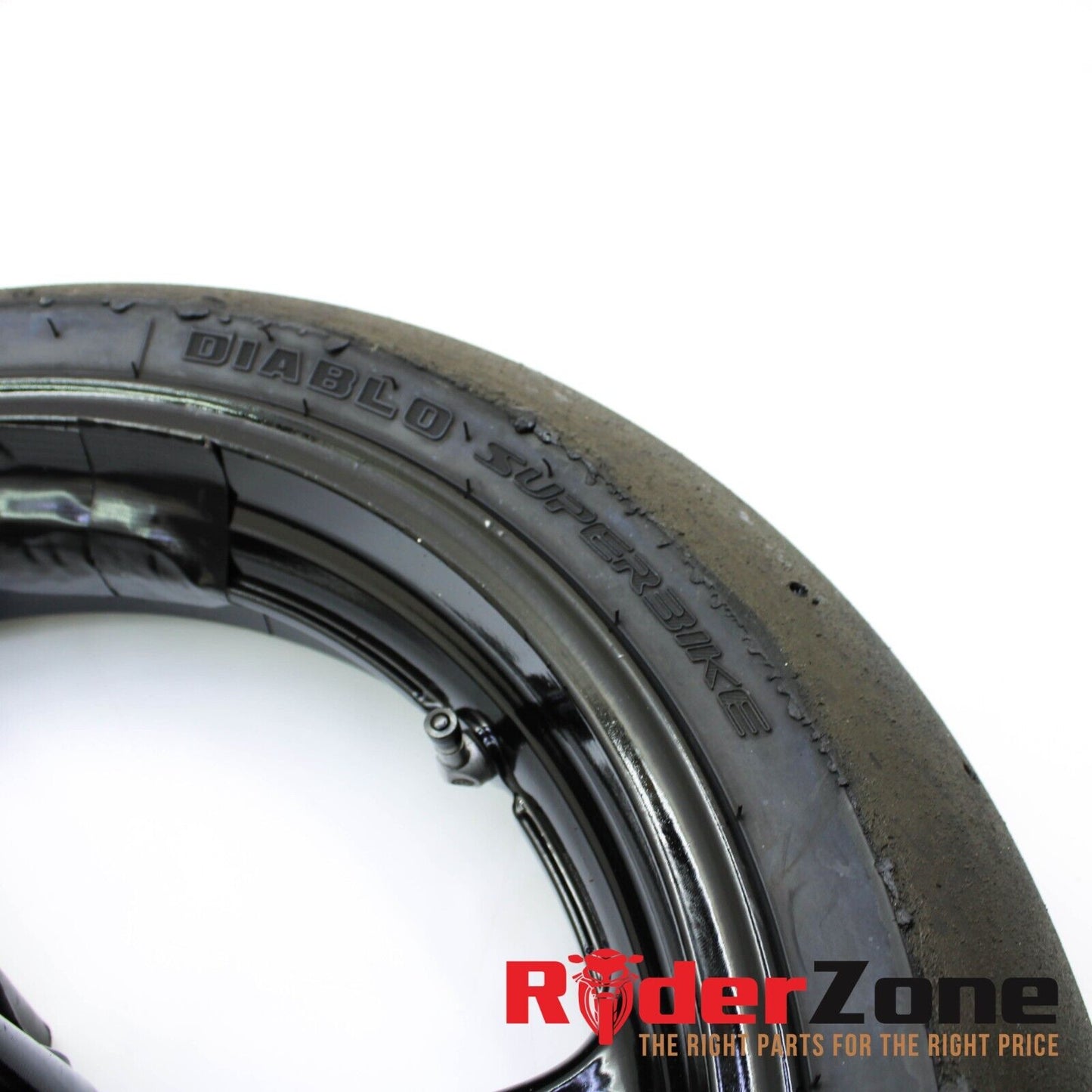 2005 - 2008 SUZUKI GSXR1000 FRONT WHEEL BLACK RIM RACE SLICK 06 07 GSXR 600 750