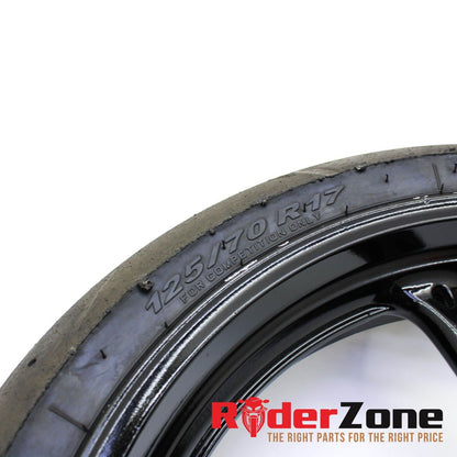 2005 - 2008 SUZUKI GSXR1000 FRONT WHEEL BLACK RIM RACE SLICK 06 07 GSXR 600 750