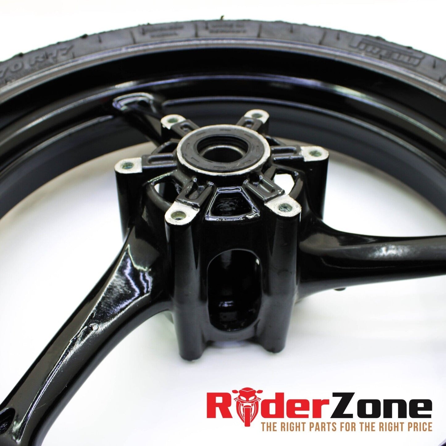 2005 - 2008 SUZUKI GSXR1000 FRONT WHEEL BLACK RIM RACE SLICK 06 07 GSXR 600 750