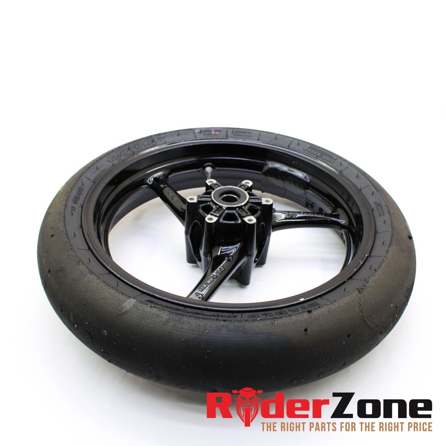 2005 - 2008 SUZUKI GSXR1000 FRONT WHEEL BLACK RIM RACE SLICK 06 07 GSXR 600 750