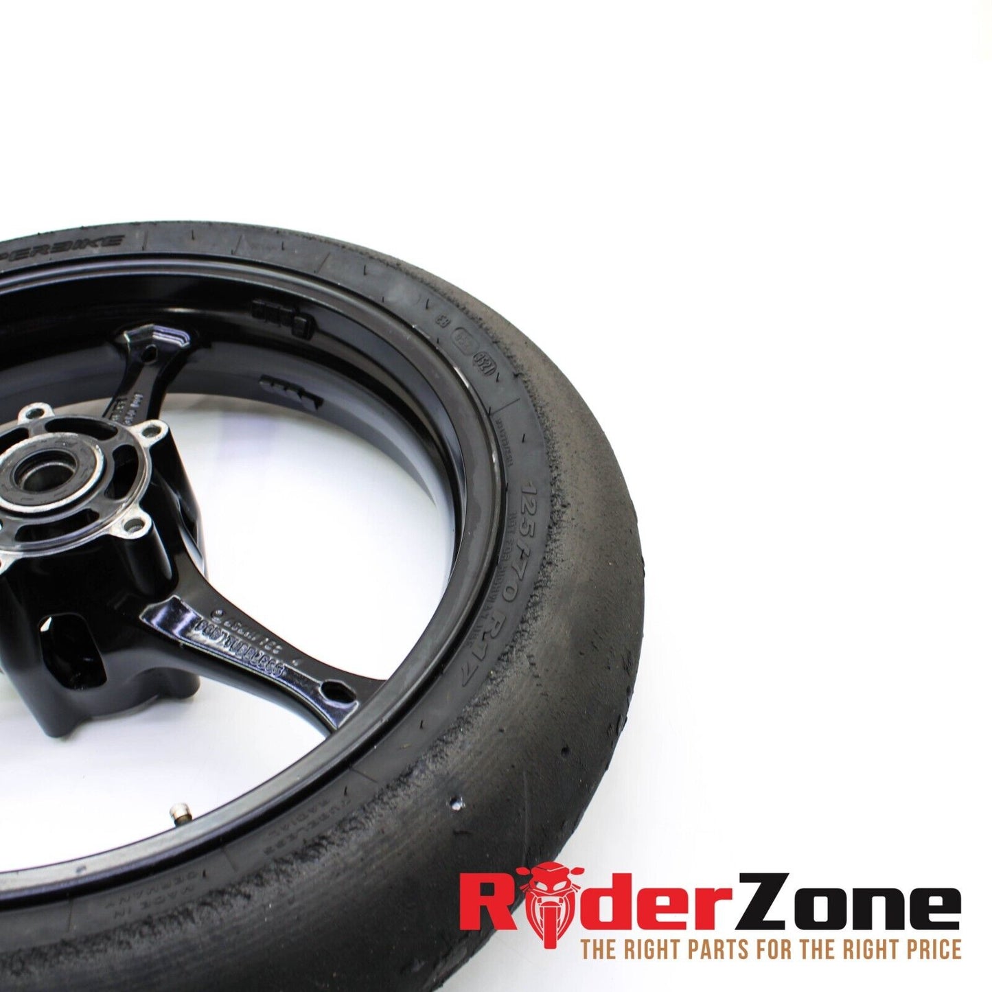 2006 2007 SUZUKI GSXR600 GSXR750 FRONT WHEEL BLACK RIM RACE SLICK 05-08 GSXR1000