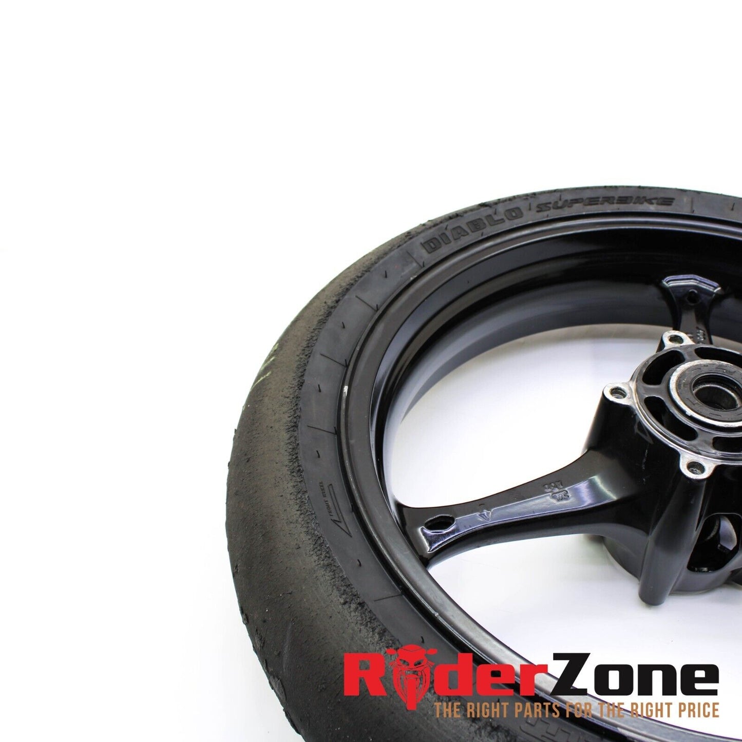 2006 2007 SUZUKI GSXR600 GSXR750 FRONT WHEEL BLACK RIM RACE SLICK 05-08 GSXR1000