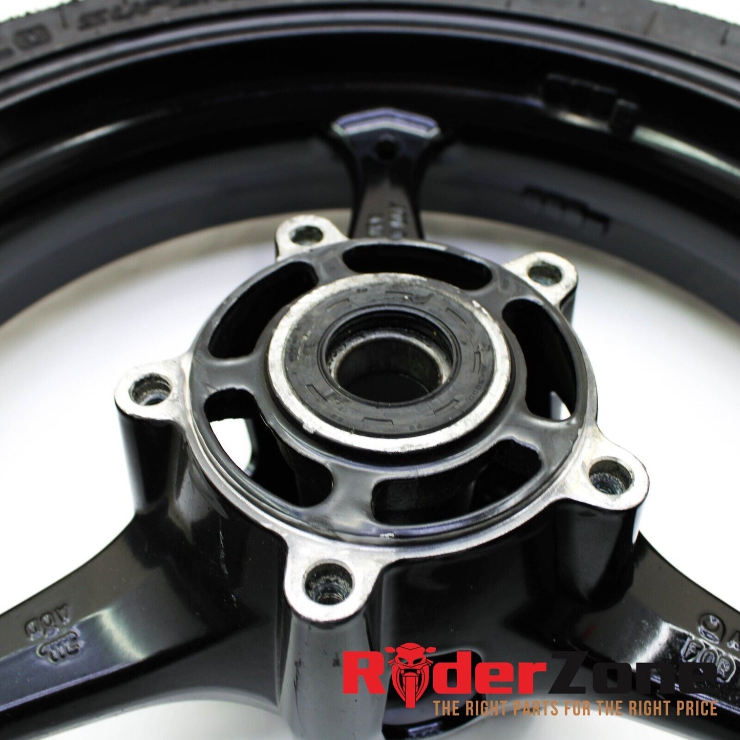 2006 2007 SUZUKI GSXR600 GSXR750 FRONT WHEEL BLACK RIM RACE SLICK 05-08 GSXR1000