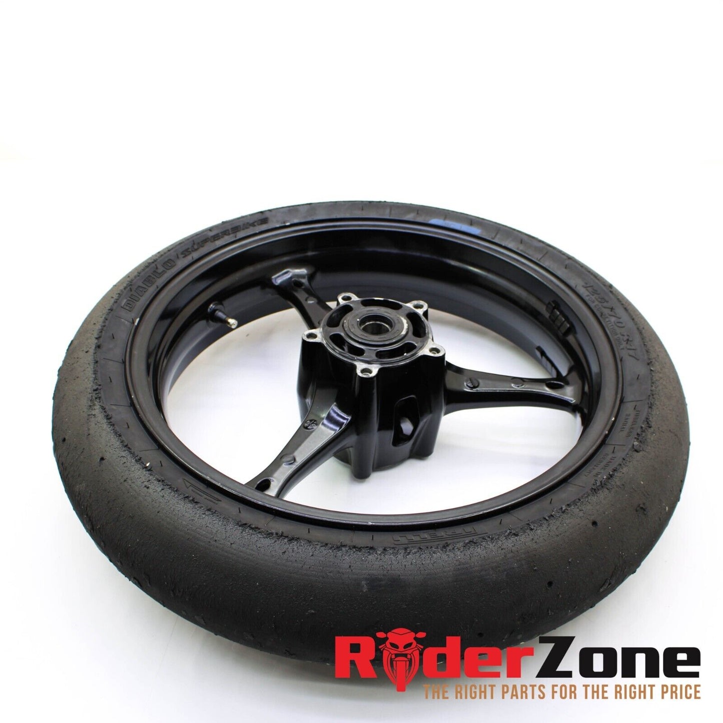 2006 2007 SUZUKI GSXR600 GSXR750 FRONT WHEEL BLACK RIM RACE SLICK 05-08 GSXR1000