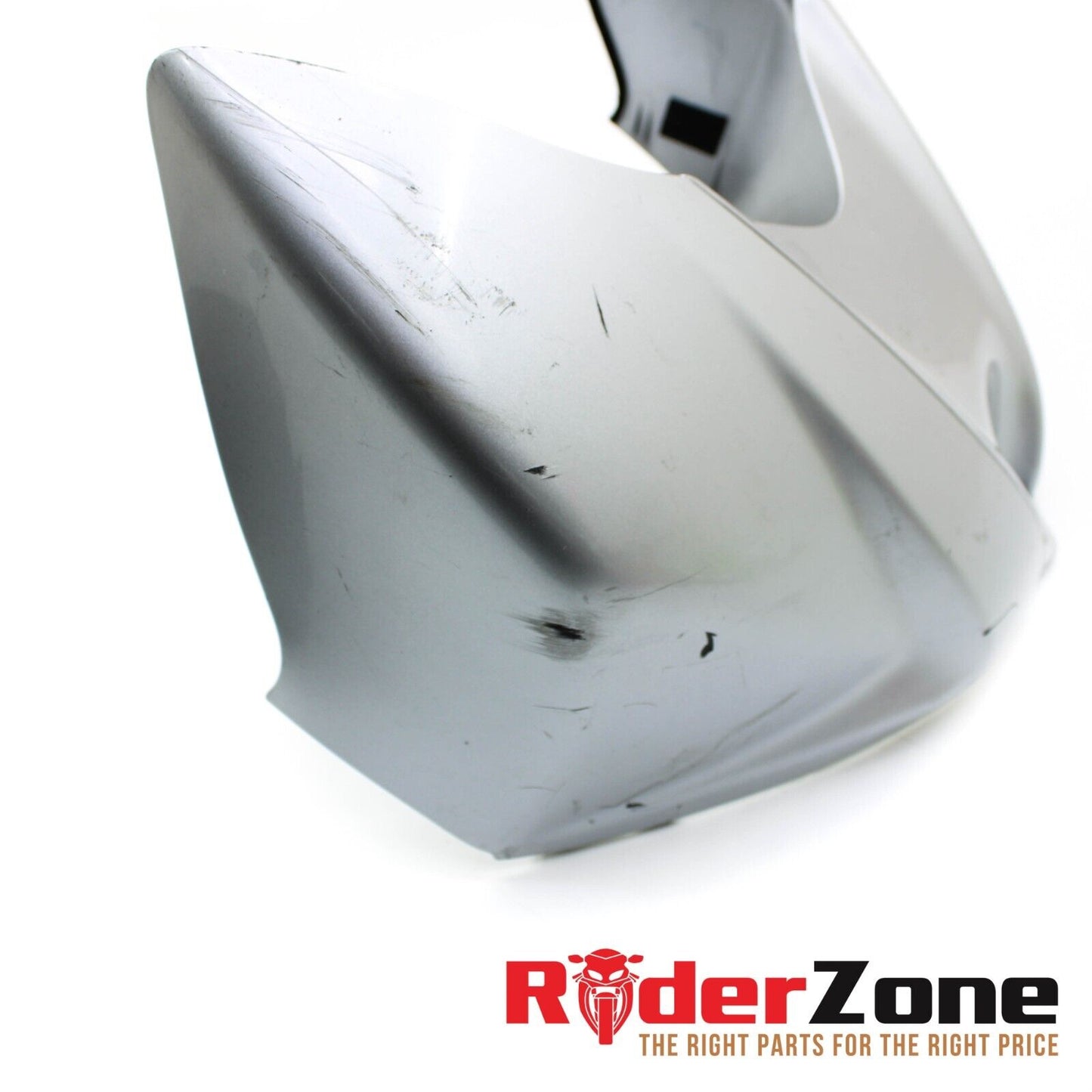 07 2008 SUZUKI GSXR1000 GAS TANK COVER FUEL CELL FAIRING COWL TRIM SILVER FRONT